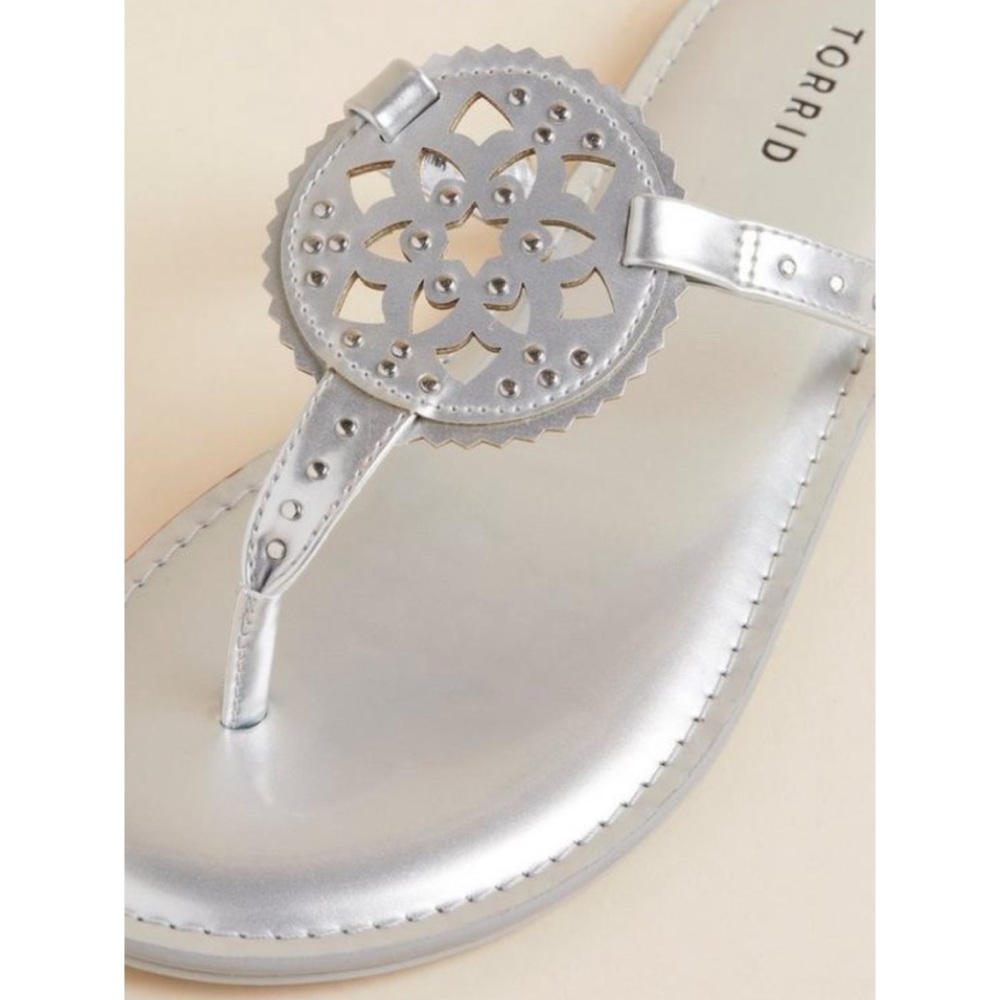 Torrid Silver Sandals